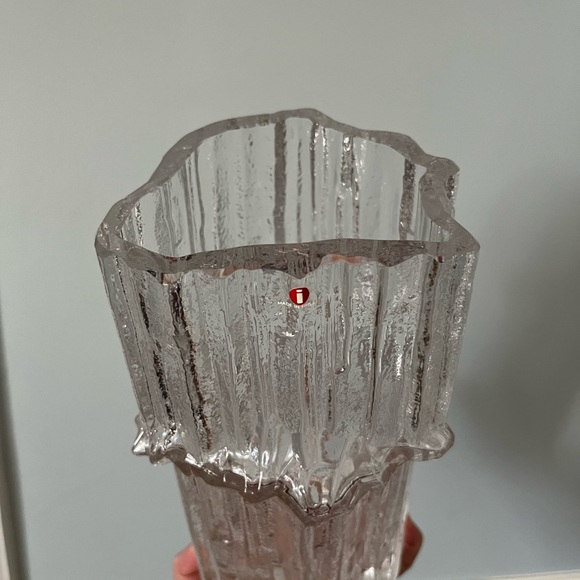 RARE-Vintage Iittala 1967 Tapio Wirkkala MCM signed  Alpine vase art glass - Picture 3 of 8